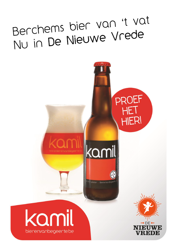 Kamil op de tapkraan in De Nieuwe Vrede