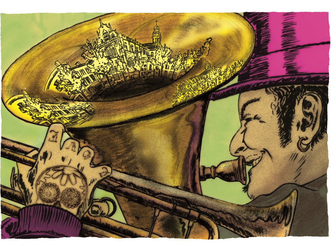 Kamil op de Brasspartij 2017: New Orleans-aan-de-Schelde