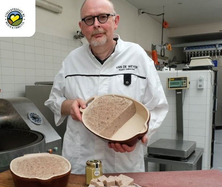 Pakket voor de culinaire fijnproever in samenwerking met klasseslager Van de Weyer.