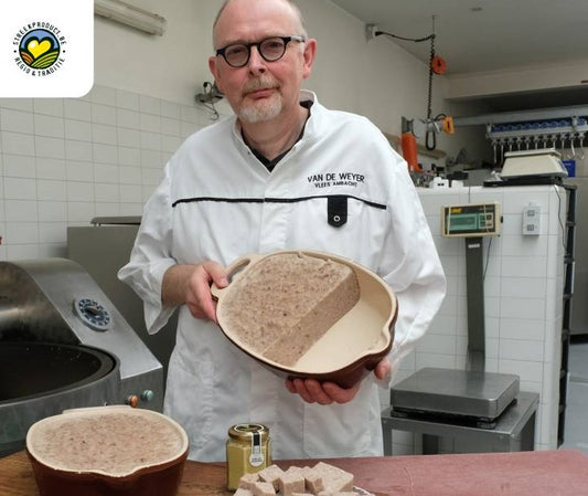 Pakket voor de culinaire fijnproever in samenwerking met klasseslager Van de Weyer.