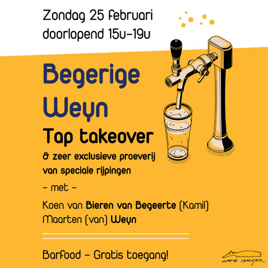 Begerige Weyn tap take-over @ Café Manger